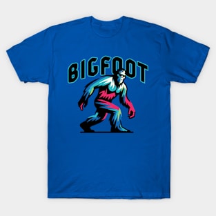 Mysterious Bigfoot Silhouette Cryptid T-Shirt - Discover the Giant of the Forest T-Shirt